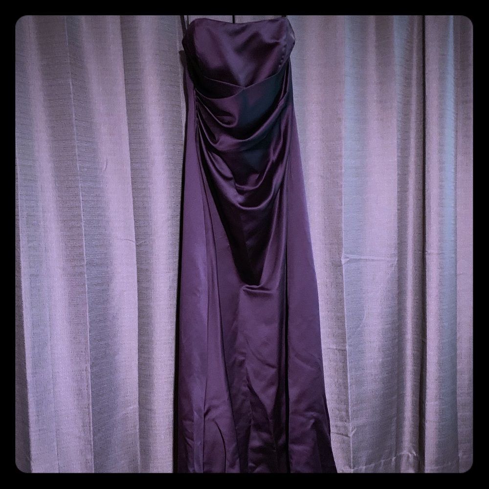Alfred Angelo - Eggplant bridesmaids gown